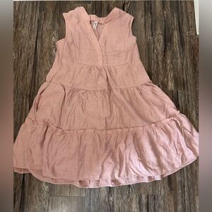ePretty Chicago Blush Pink Tiered Sleeveless Dress Women’s Medium
